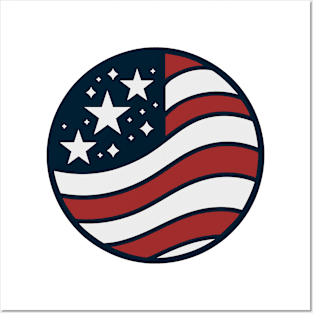 American Flag Posters and Art